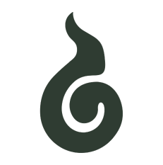 Symbol für spirituelle Energie oder Transformation – abstrakte Flamme mit Spiralform